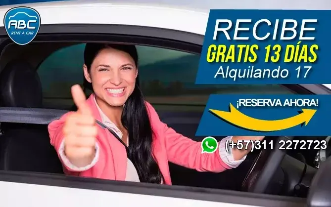 Promoción Mensual - Alquiler de Vehículos en Bogotá Colombia ABC RENT A CAR